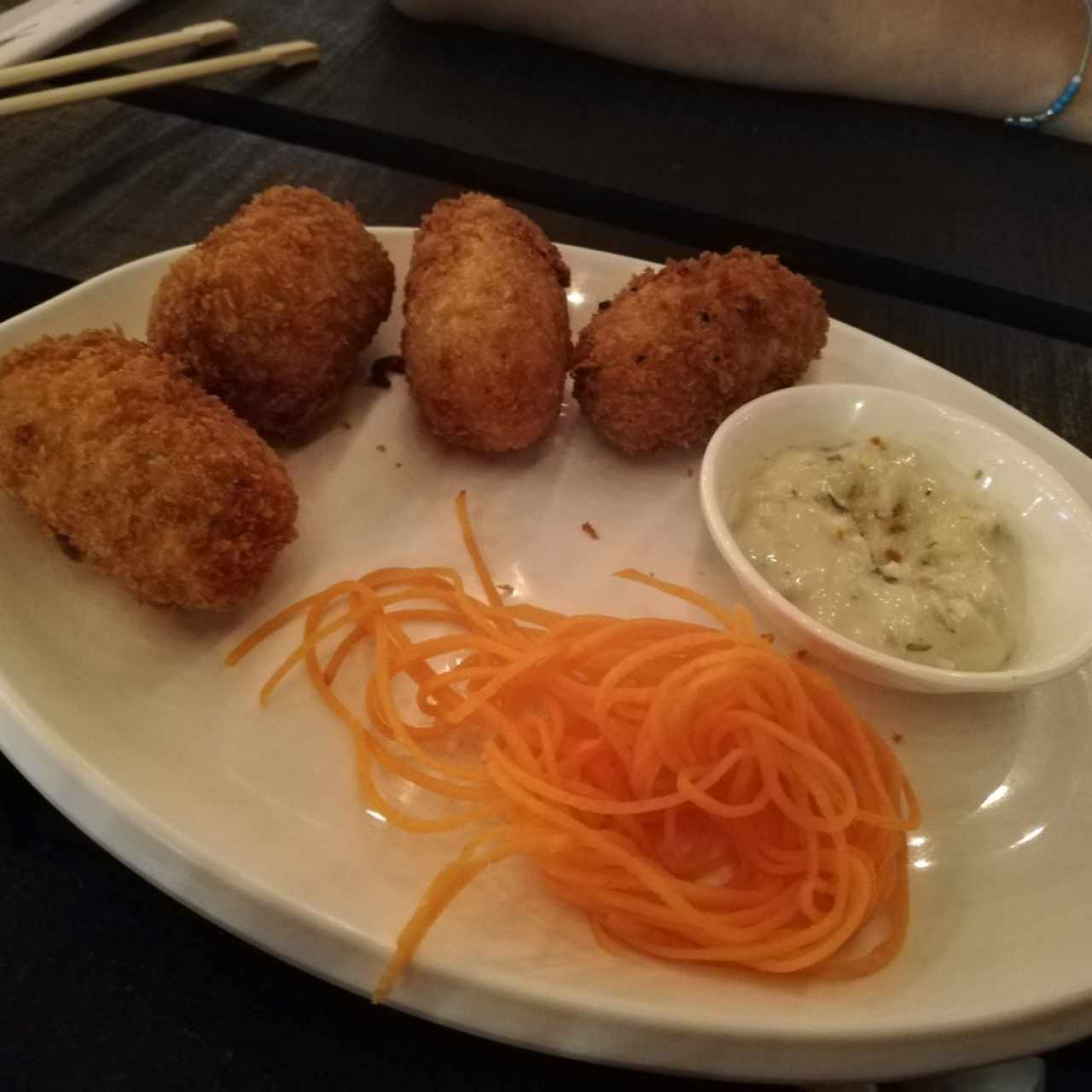 croquetas de cangrejo 