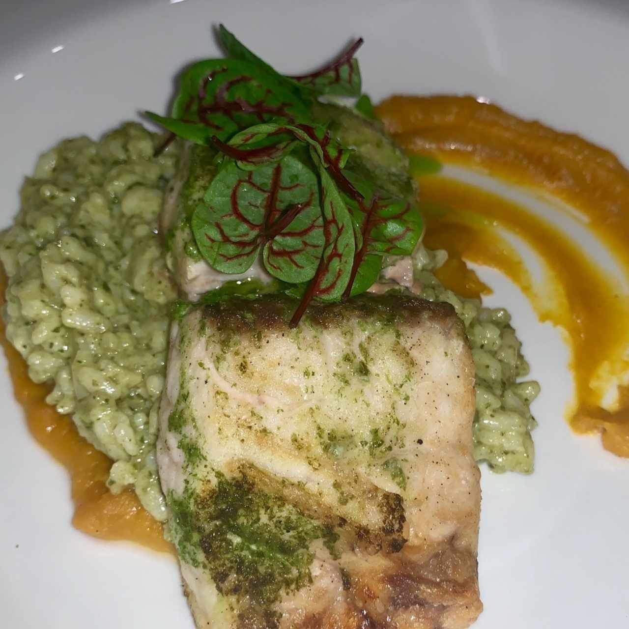 Pescado - Risotto Verde