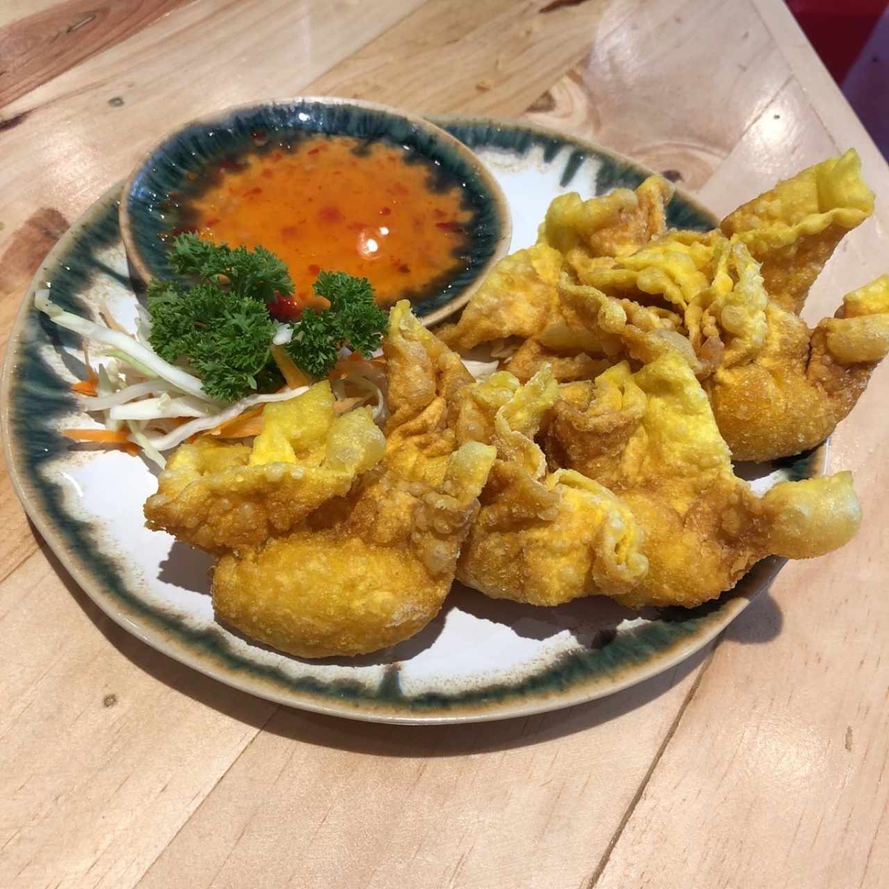 wonton frito de camaron