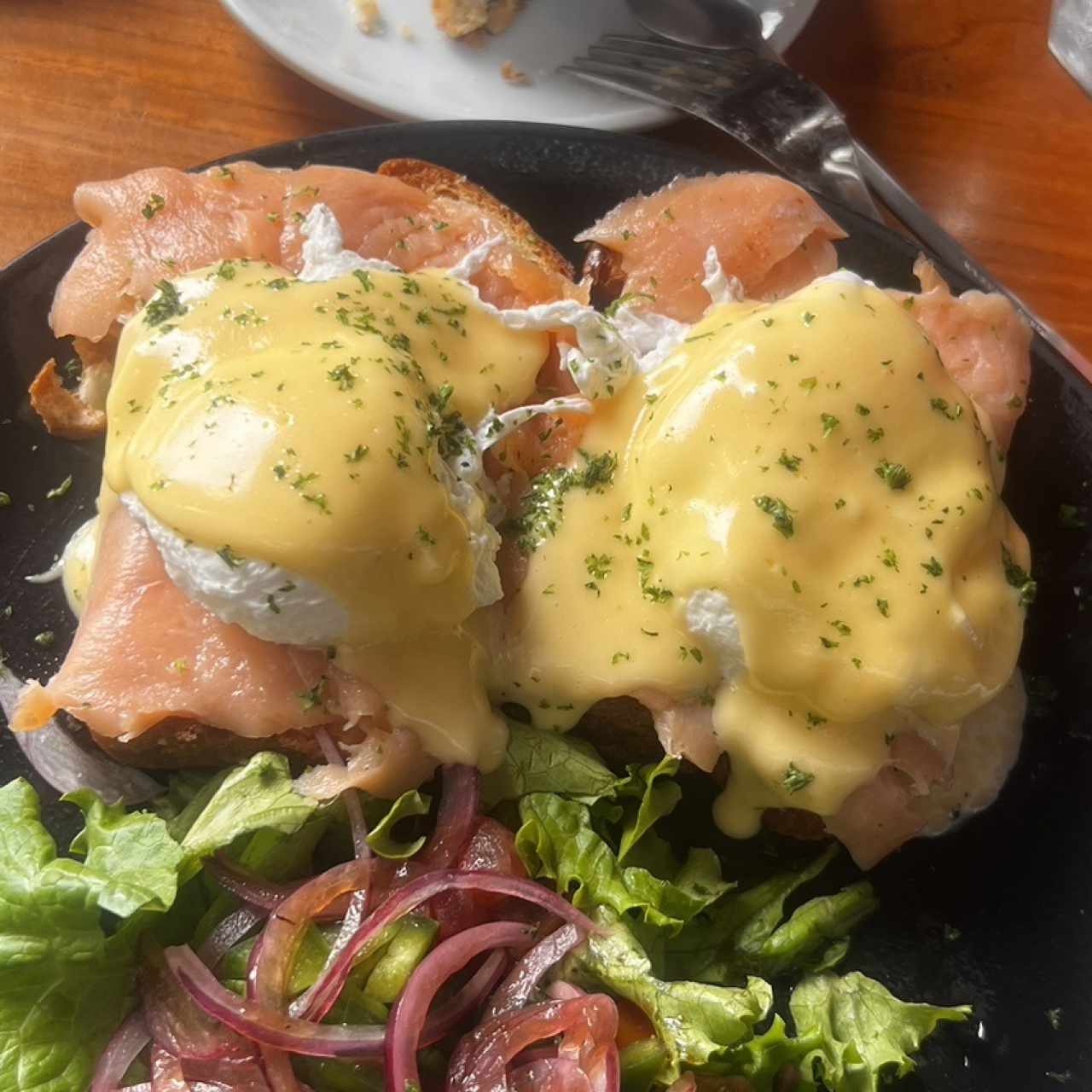 Benedictino con salmon ❤️