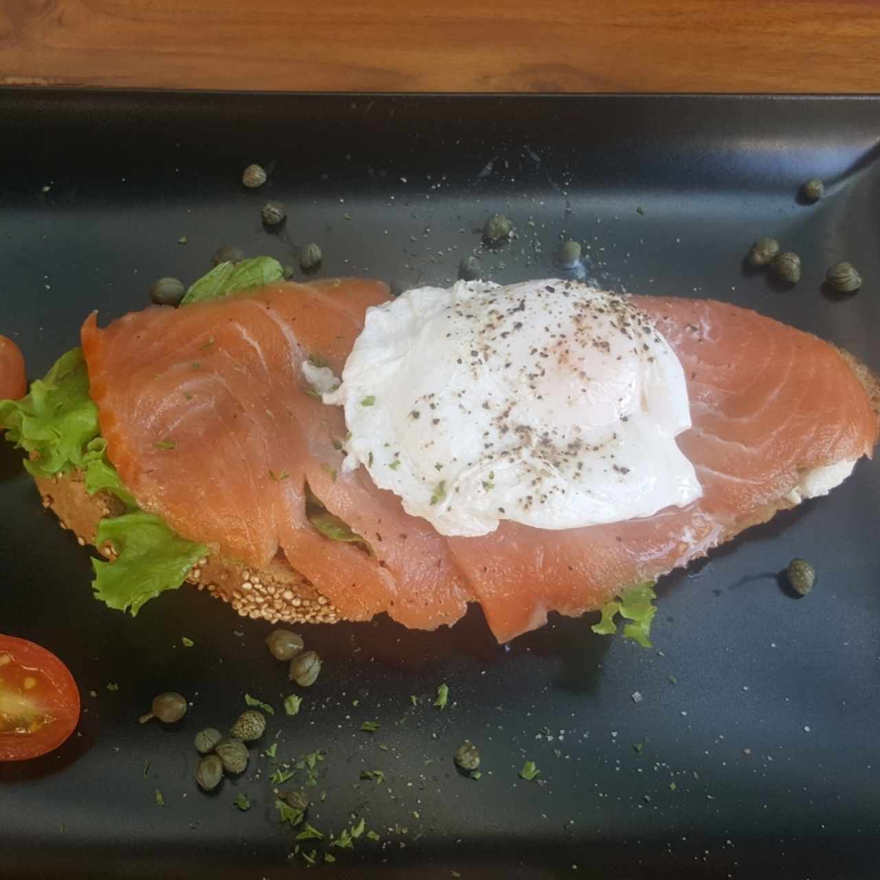 salmón poche