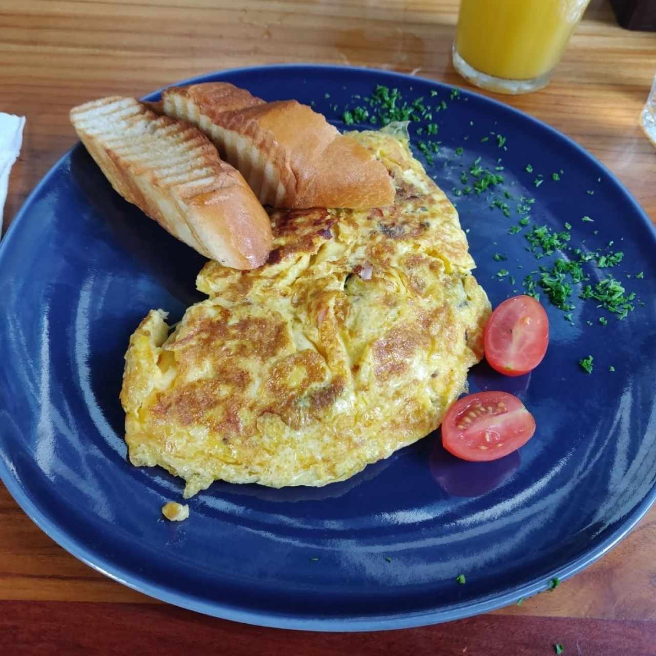 omelet con hongos