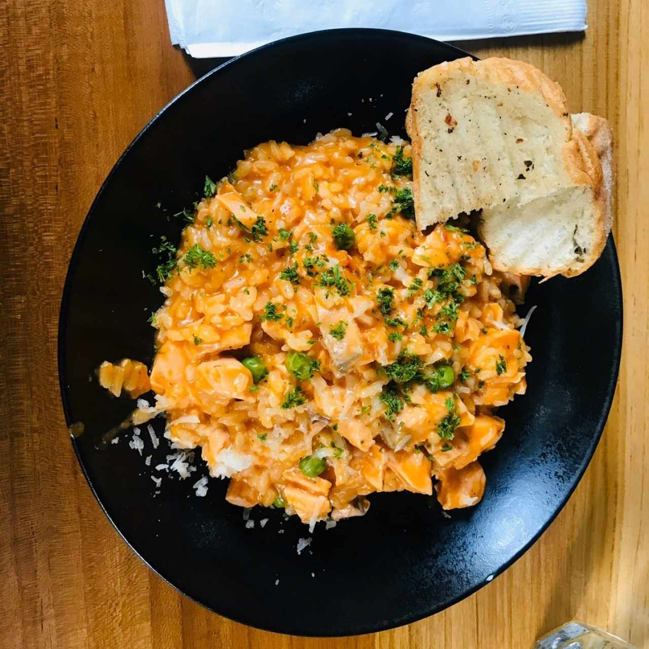 risotto de salmon