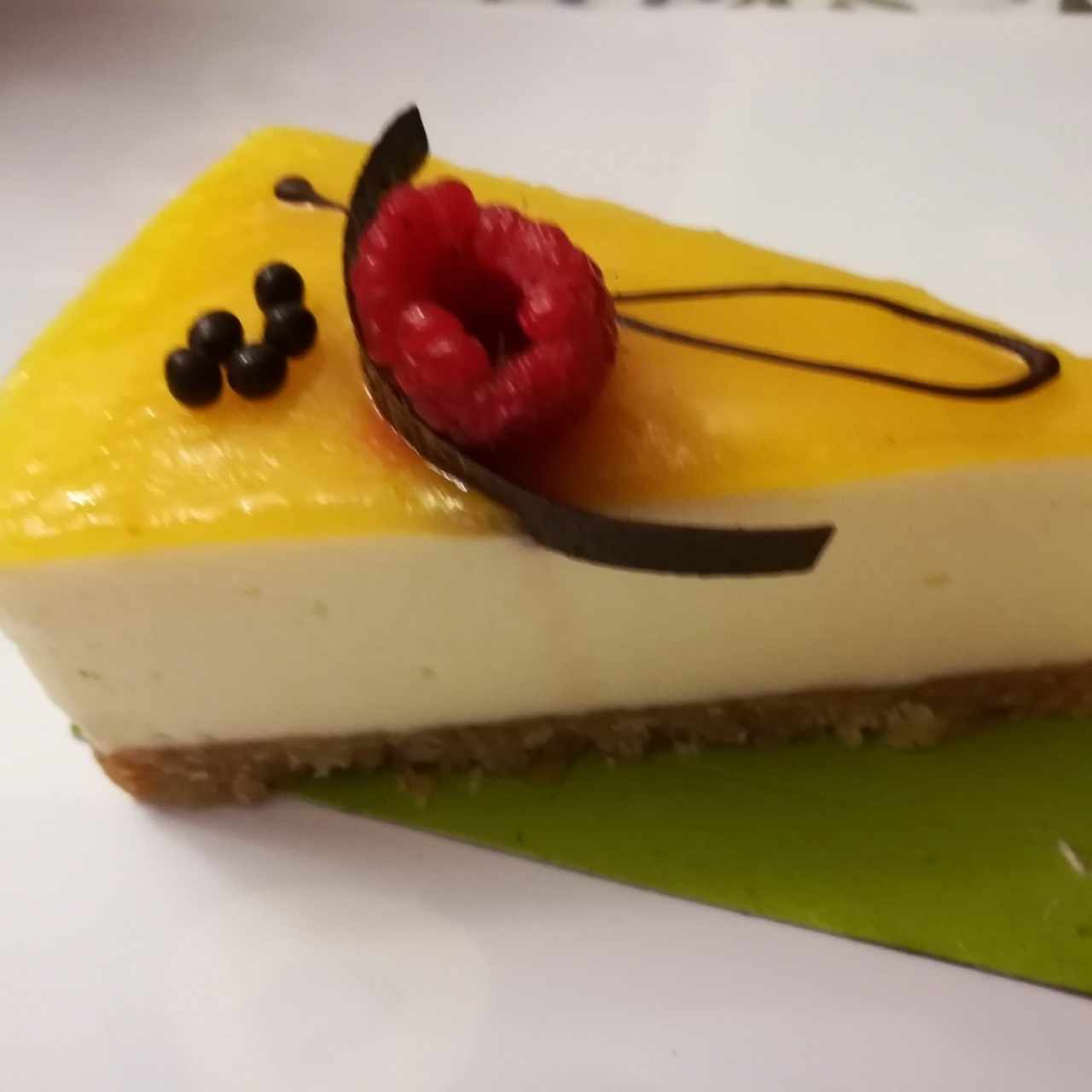 Buenísimo cheescake de maracuya