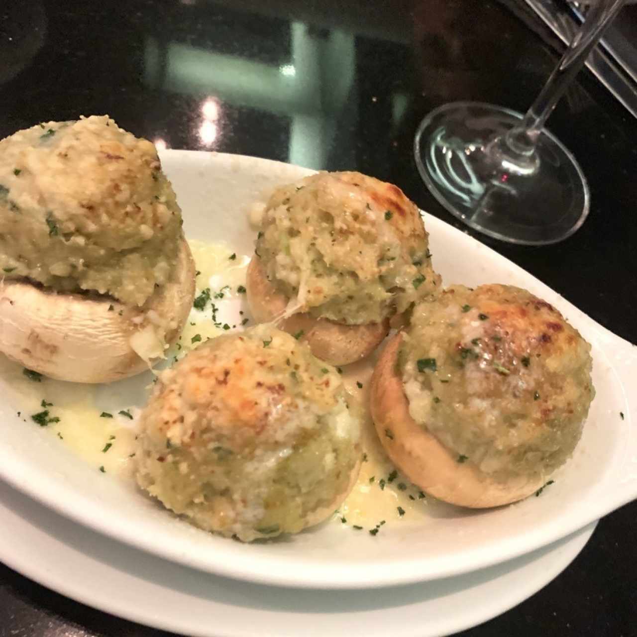 Champiñones Rellenos de Cangrejo