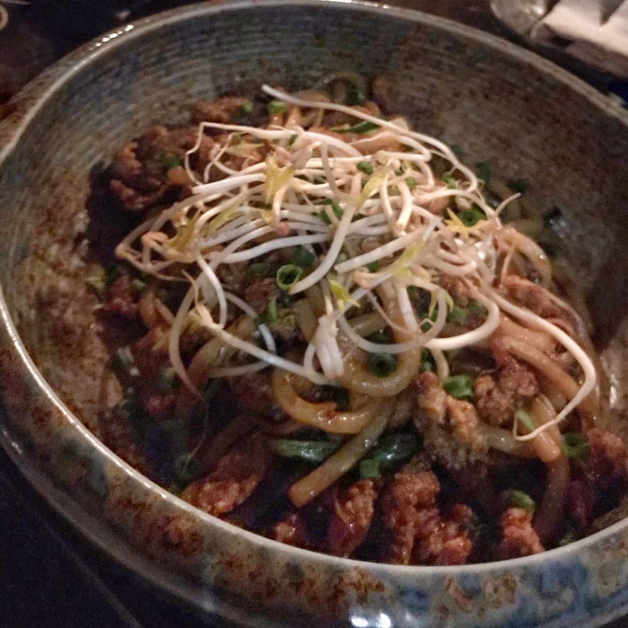 Mongolian beef noodles