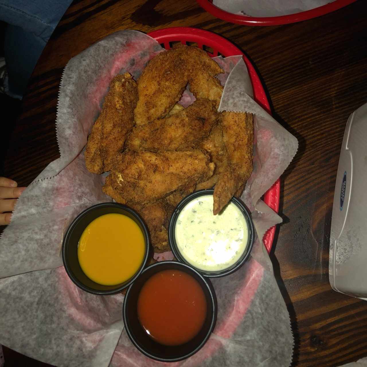 triple dip wings