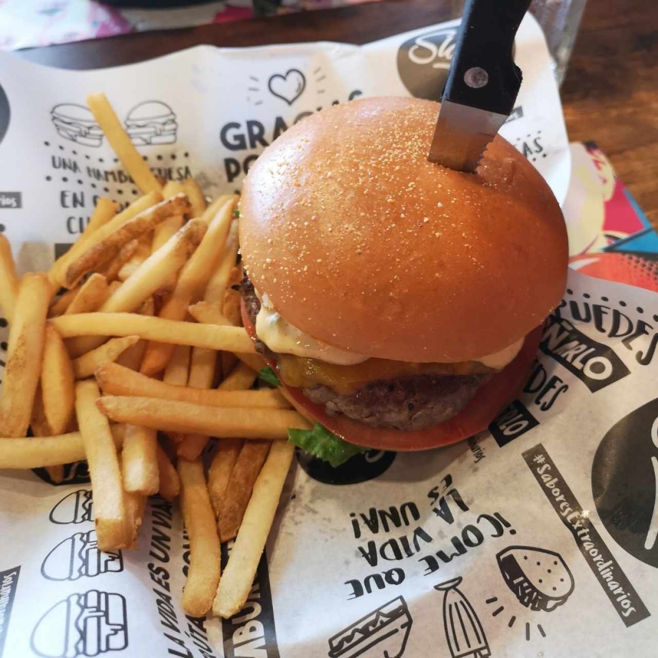 Retro burger