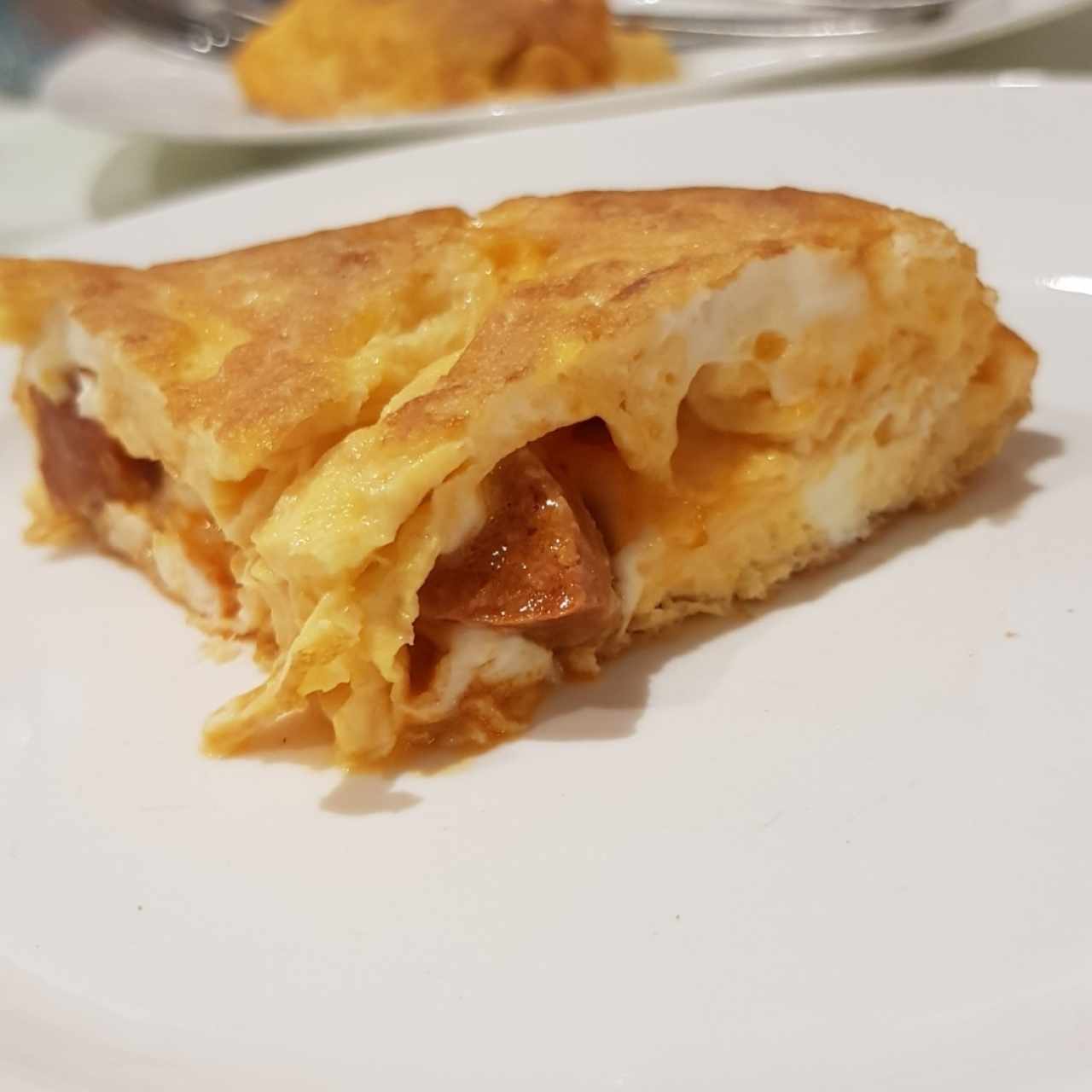 Tortilla de chorizo y Queso Manchego