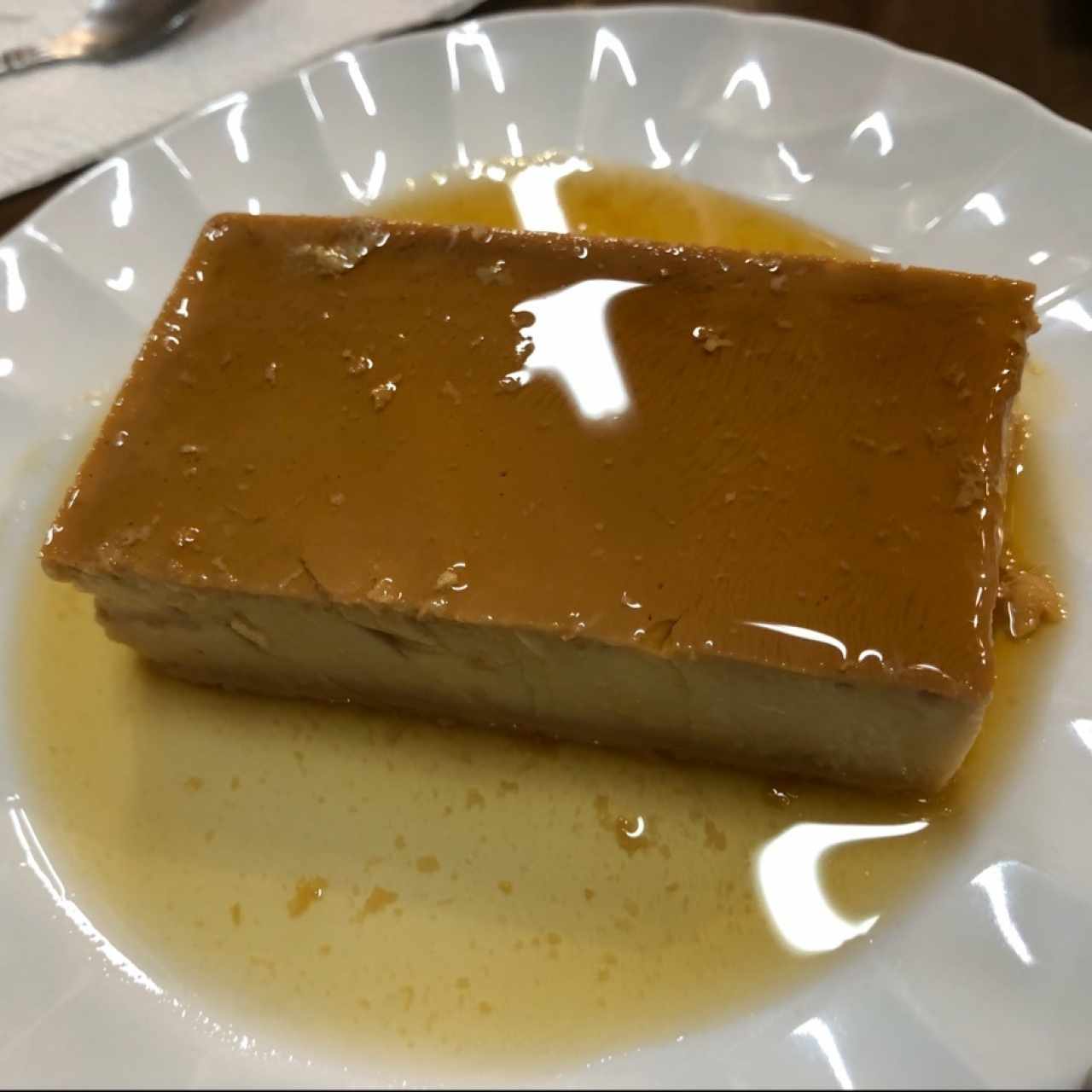 Flan de la casa