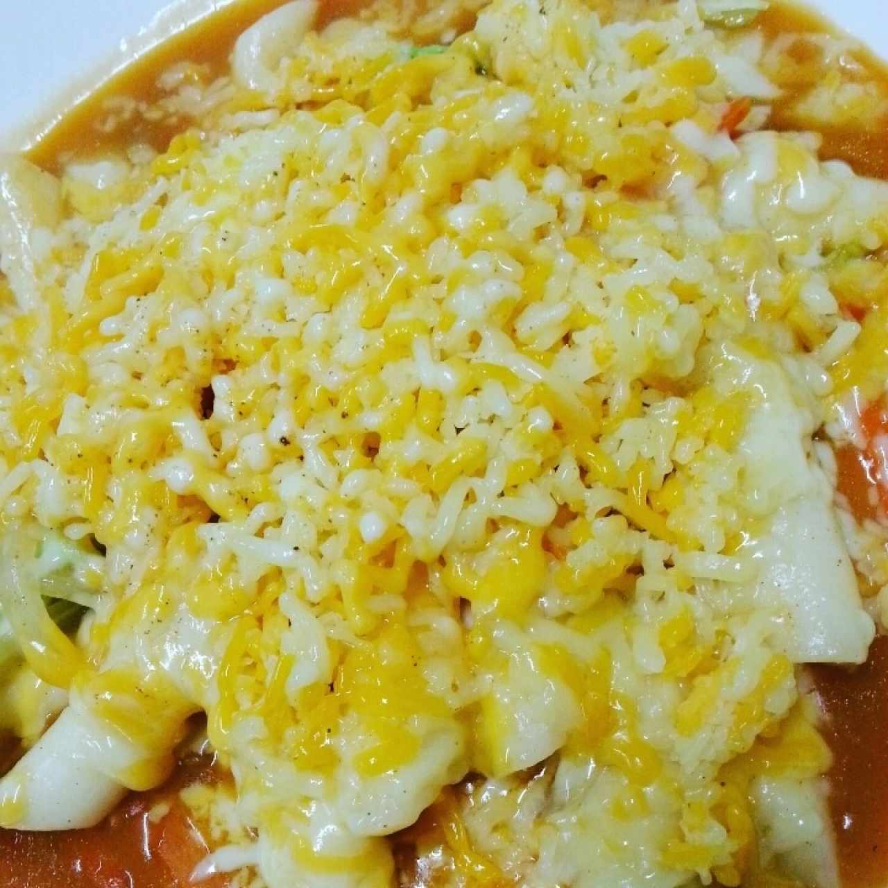 Tteokbokki con queso