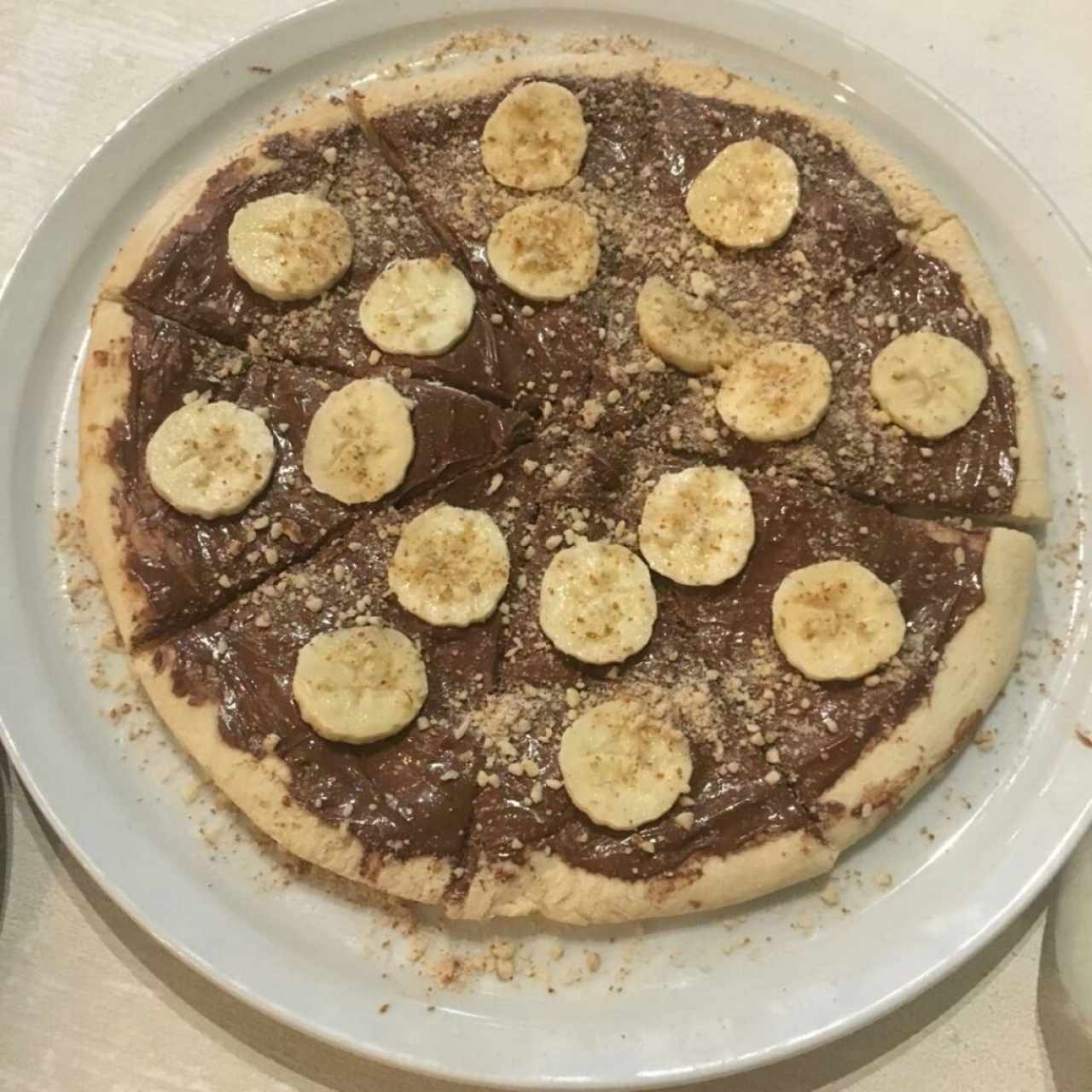 pizza de nutella