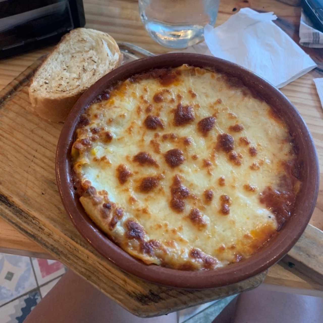 lasagna de carne con maíz