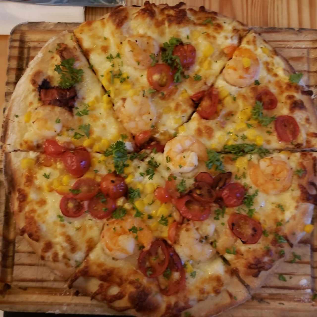 Pizza de Camarones