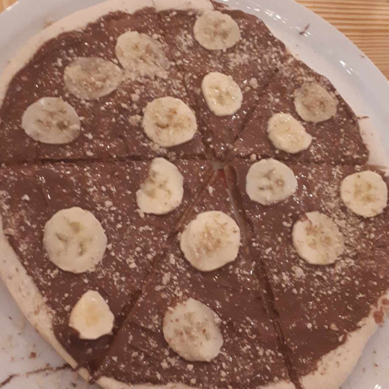 pizza de nutella