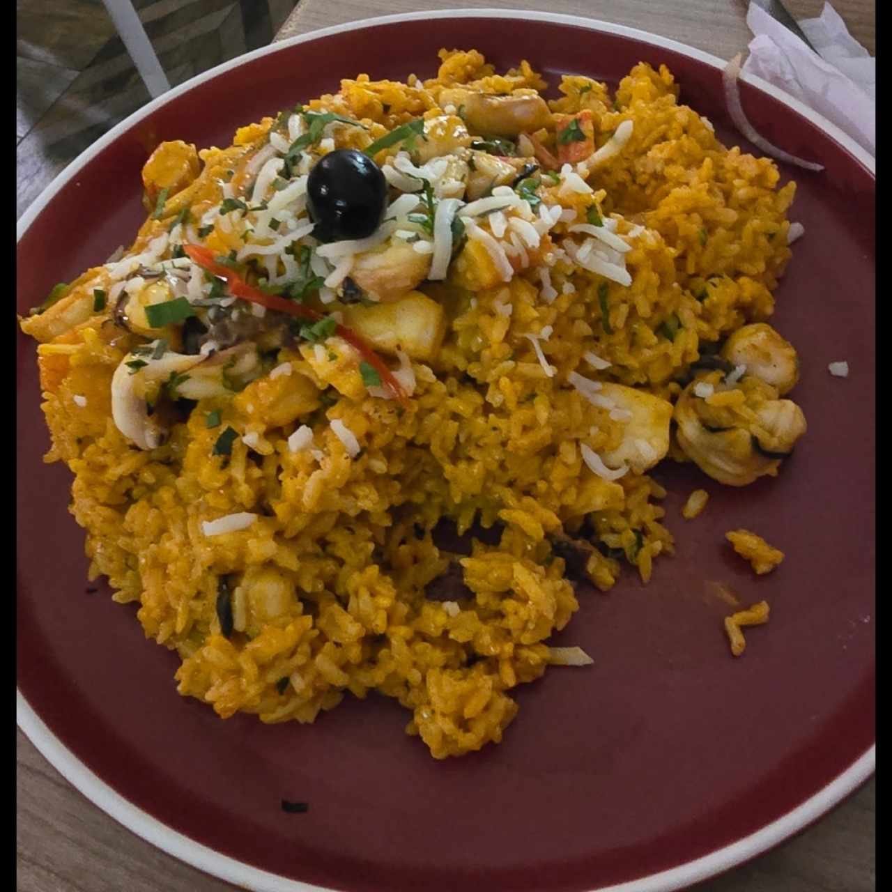 PLATOS FUERTES - Arroz Con Mariscos