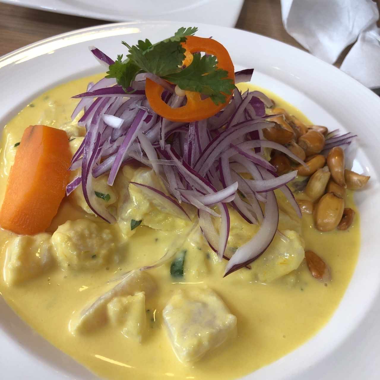 ceviche con aji amarillo