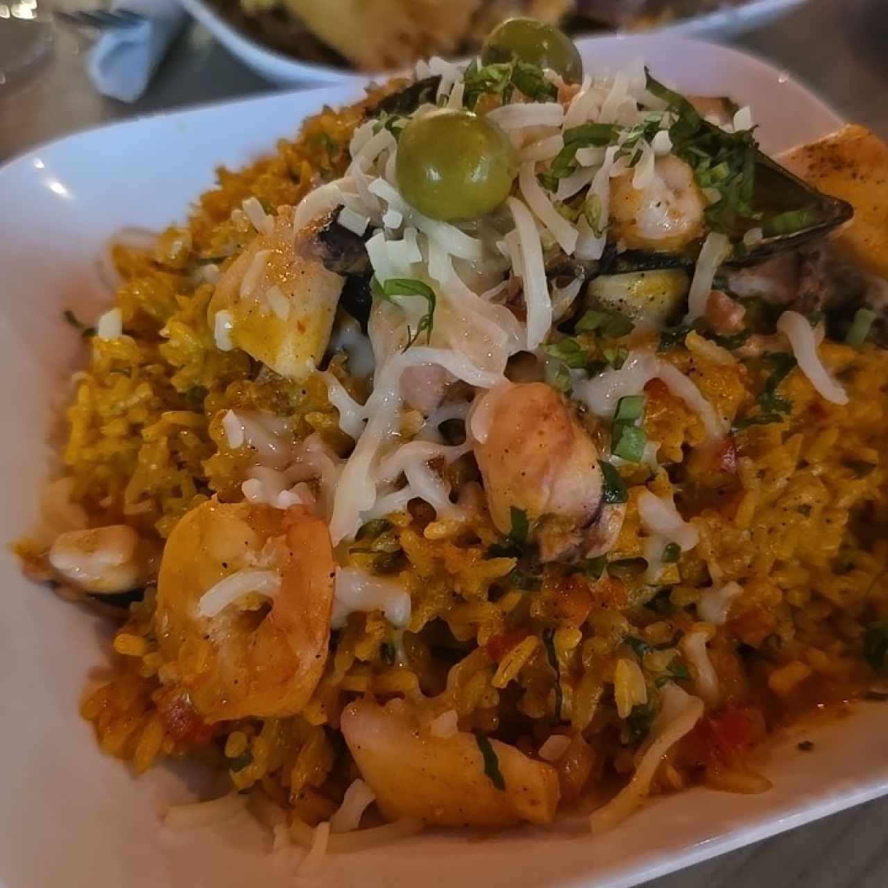 PLATOS FUERTES - Arroz Con Mariscos