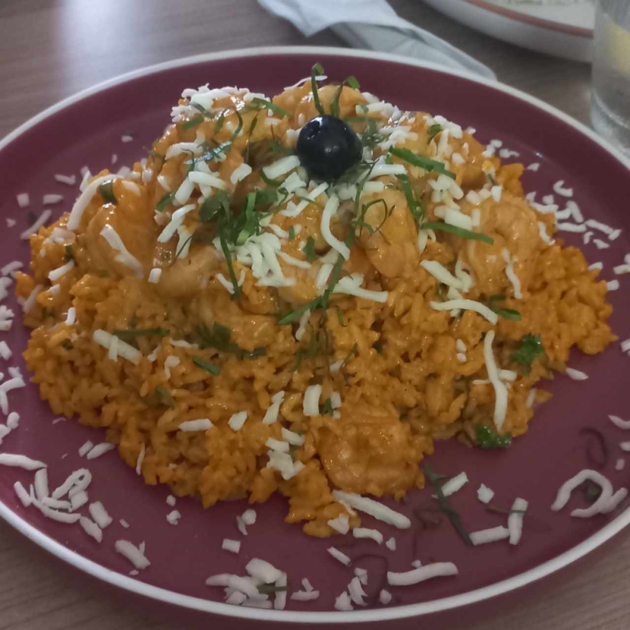 Arroz con Camarones Rico Sabor