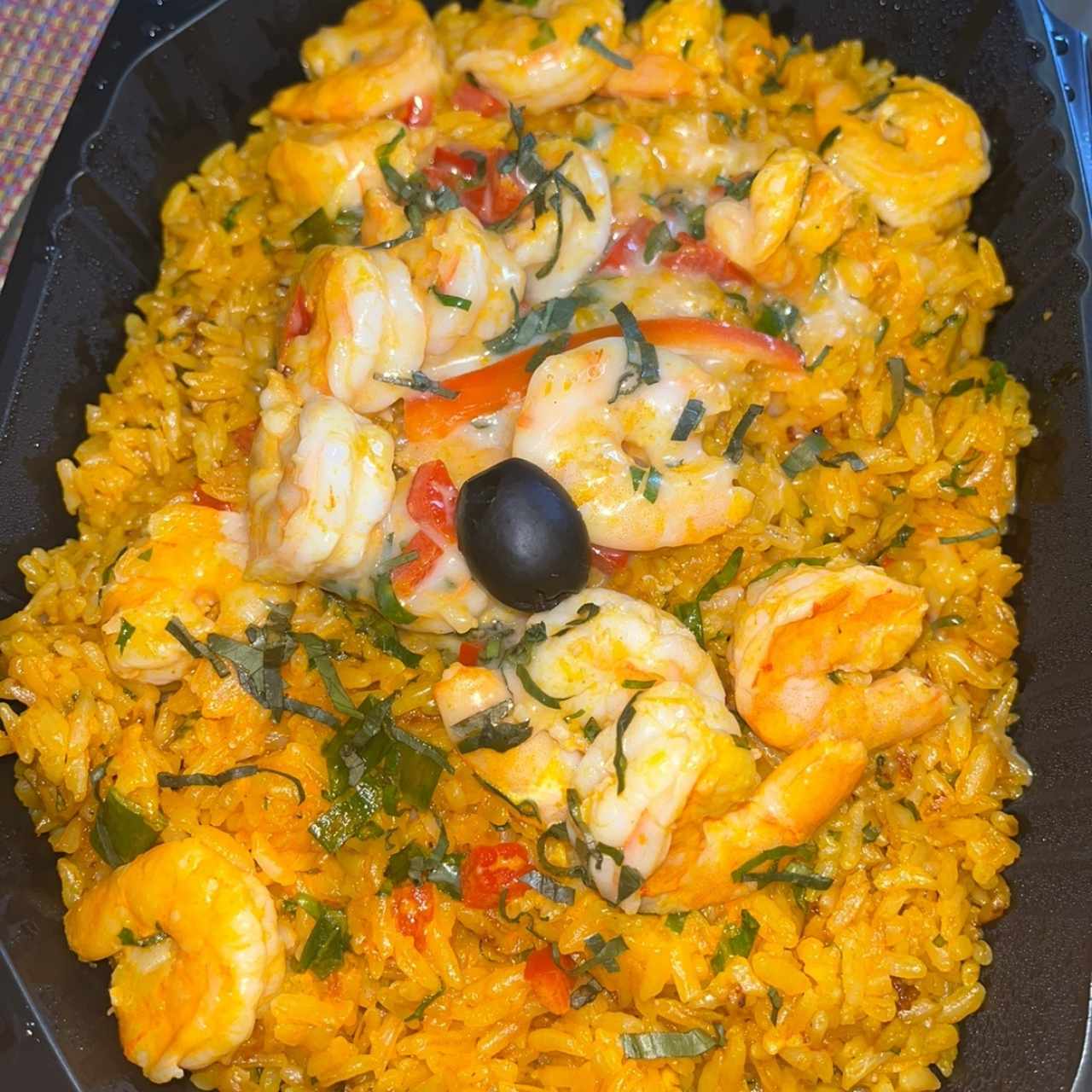 Arroz de camarones 