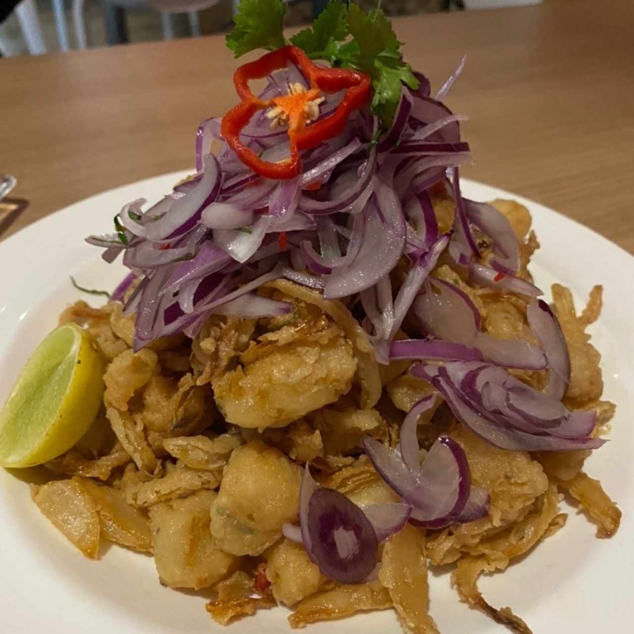 Ceviche frito 