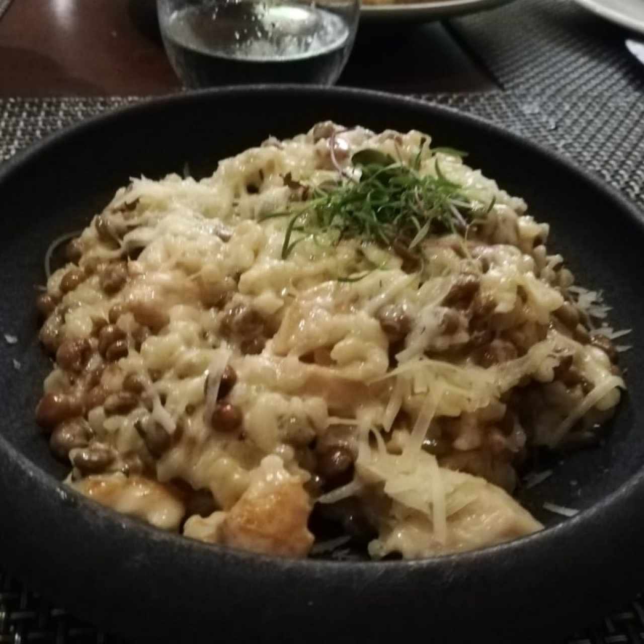 Rissotto de guandú y pollo