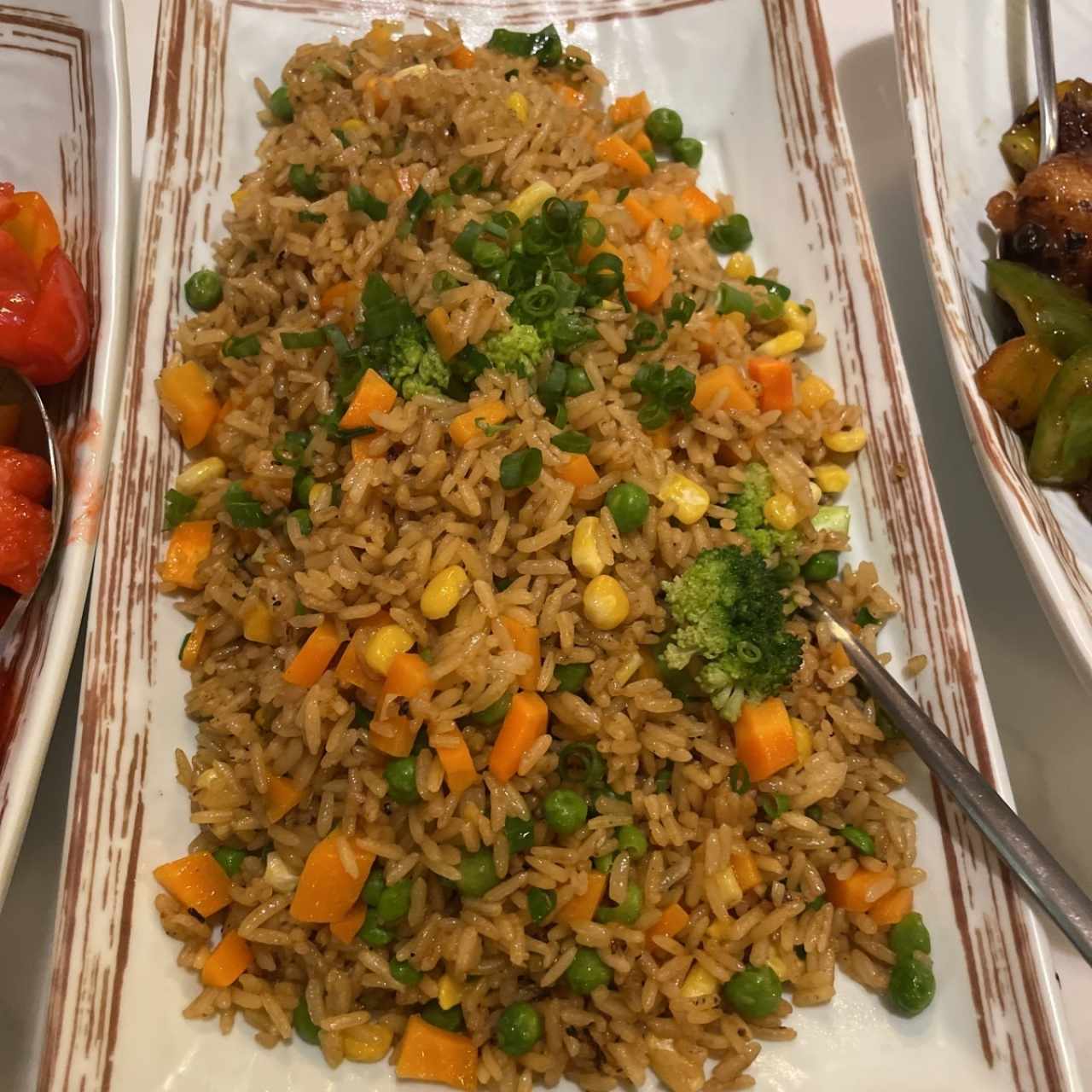 Arroz frito vegano