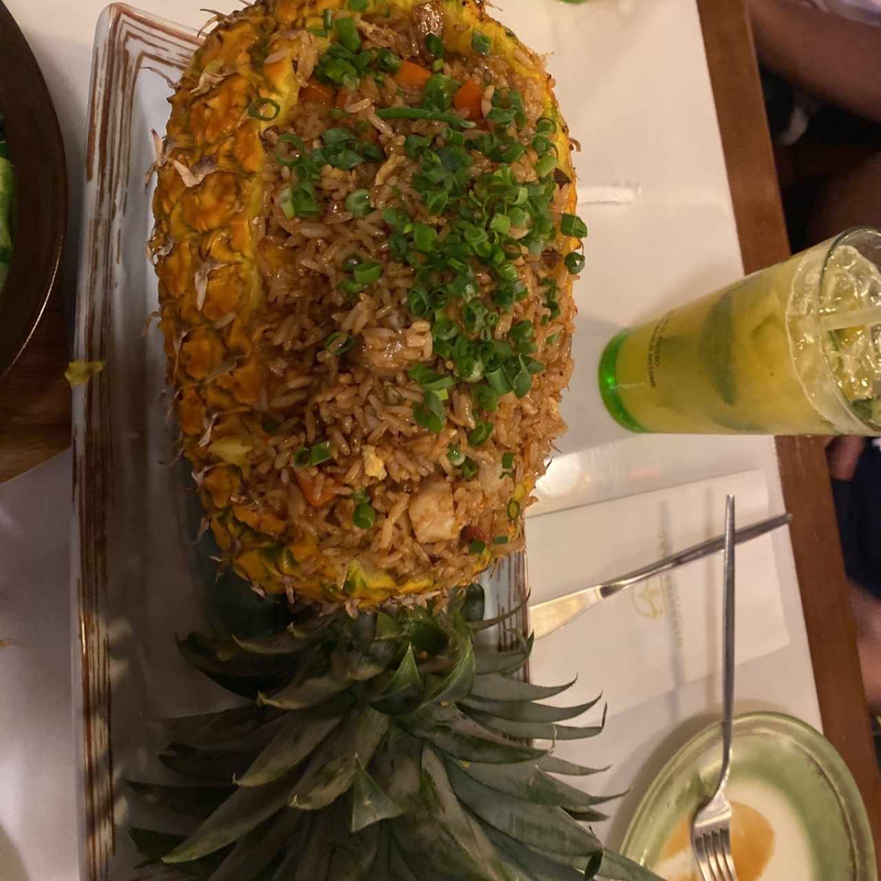 Arroz Frito combinación con Piña