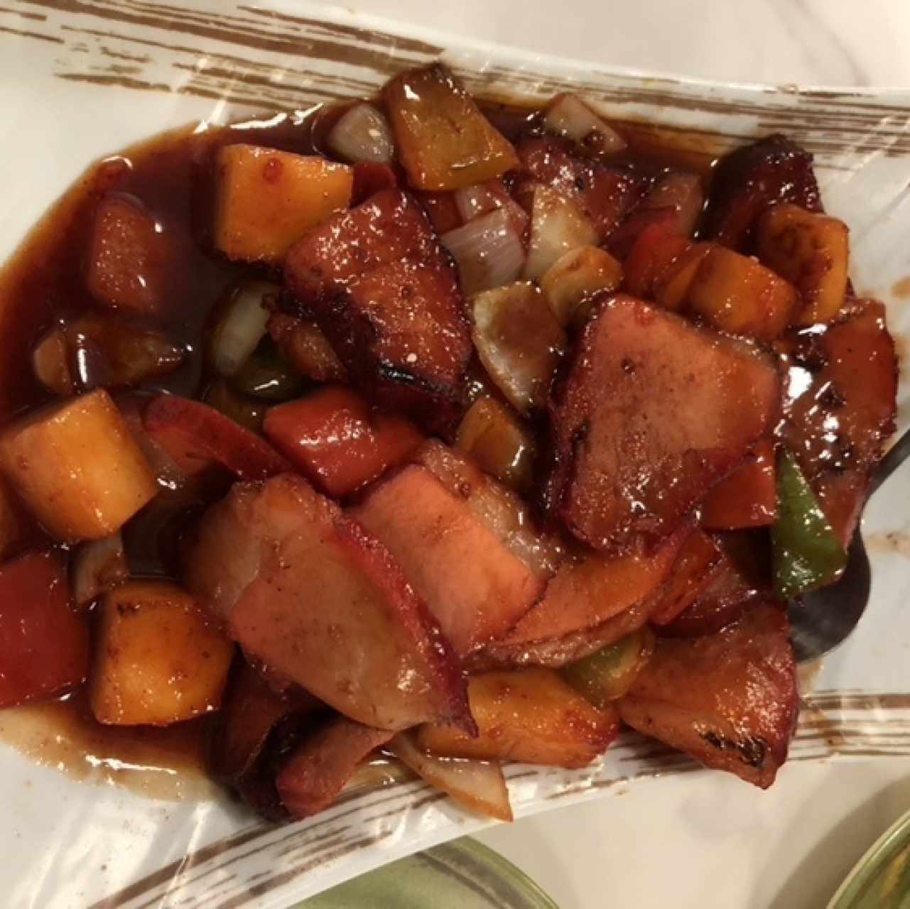 Puerco Char Siu en Salsa Agridulce