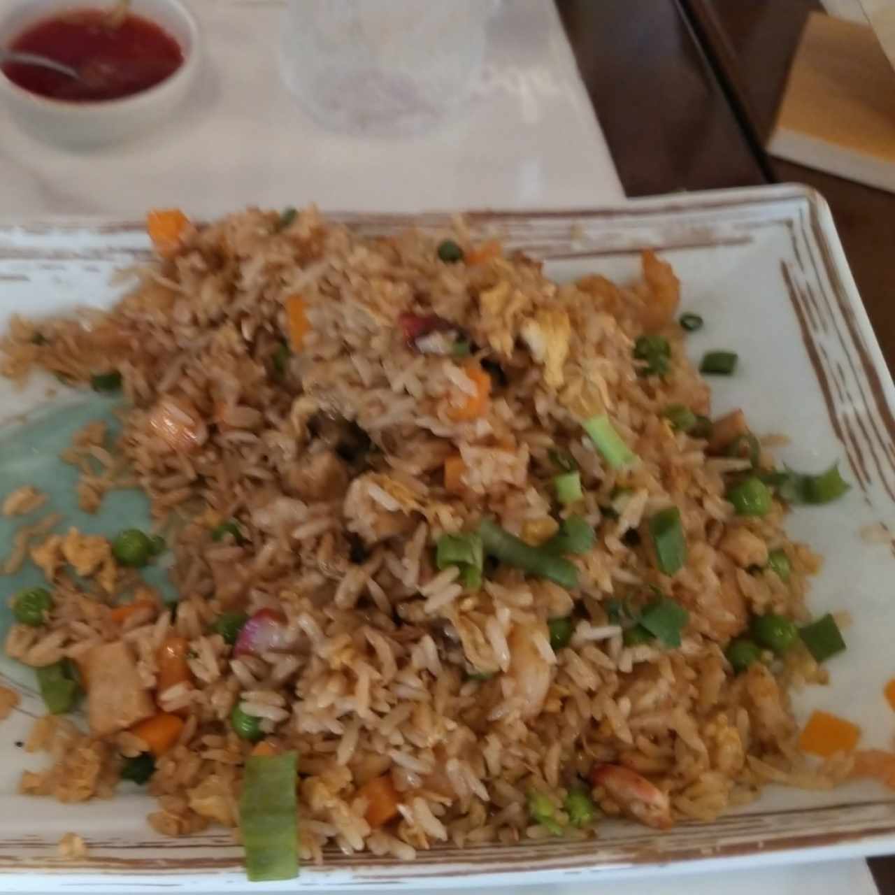 Arroz Frito con Camarón al Estilo Vietnamita