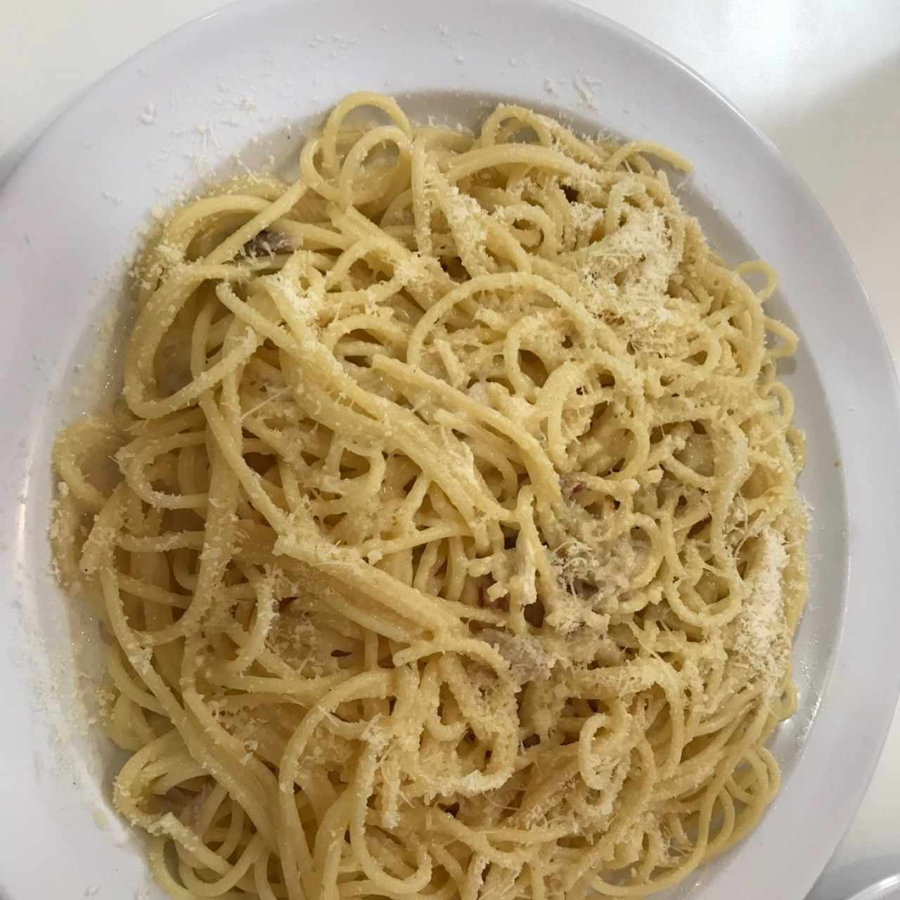 pasta en salsa de 4 quesos