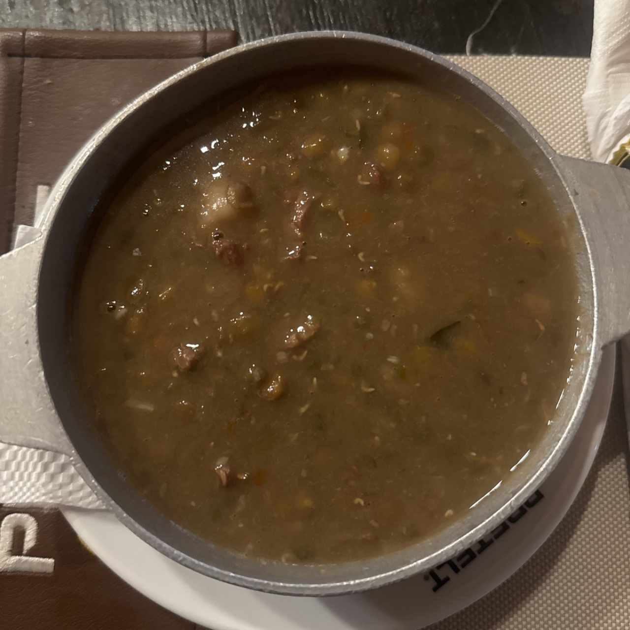 SOPA DE CARNE Y LENTEJAS