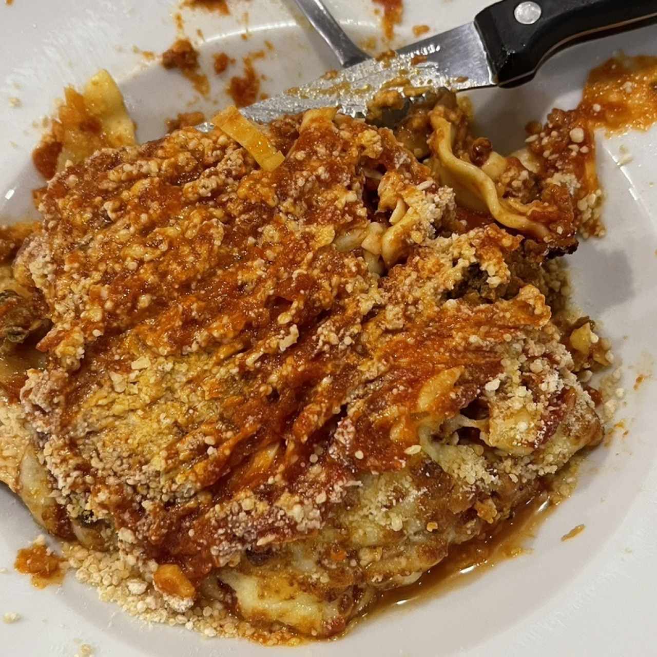 Lasagña de Carne Gratinada