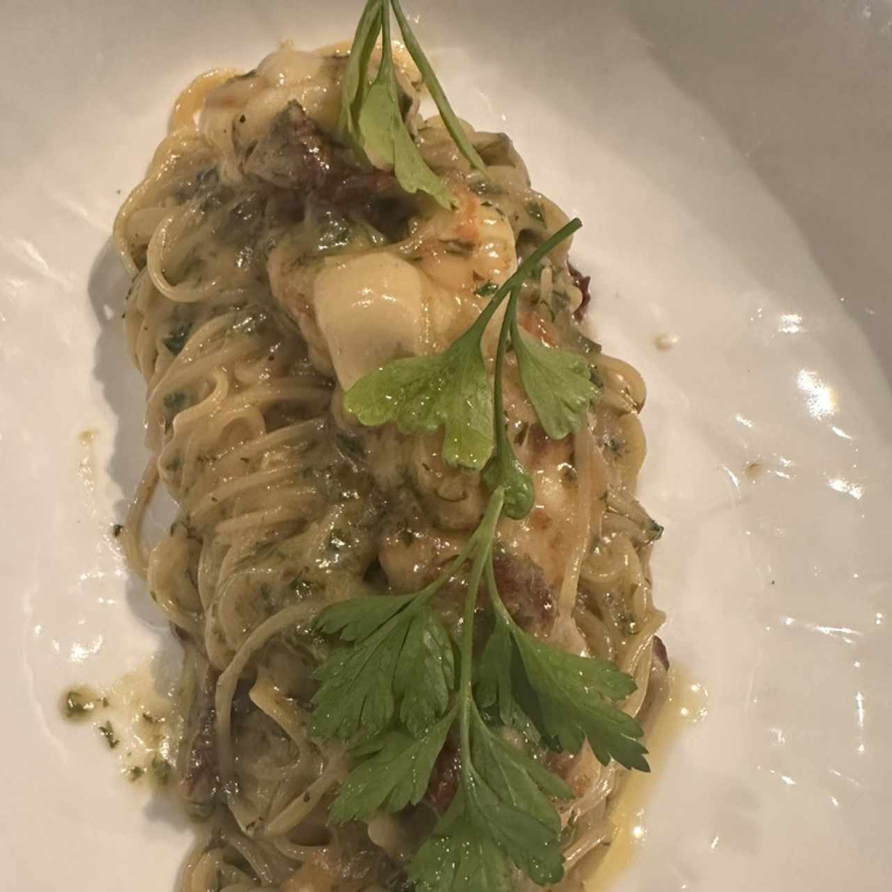 VERMICELLI AGLIO, OLIO E GAMBERI