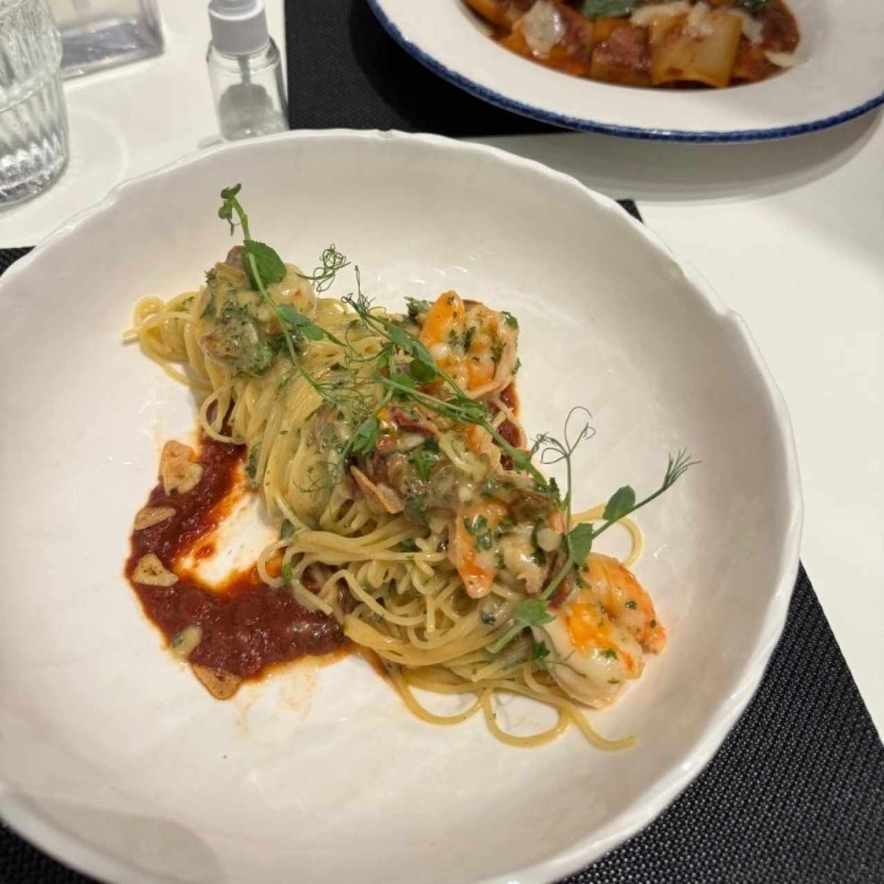 Vermicelli Aglio, olio e gamberi