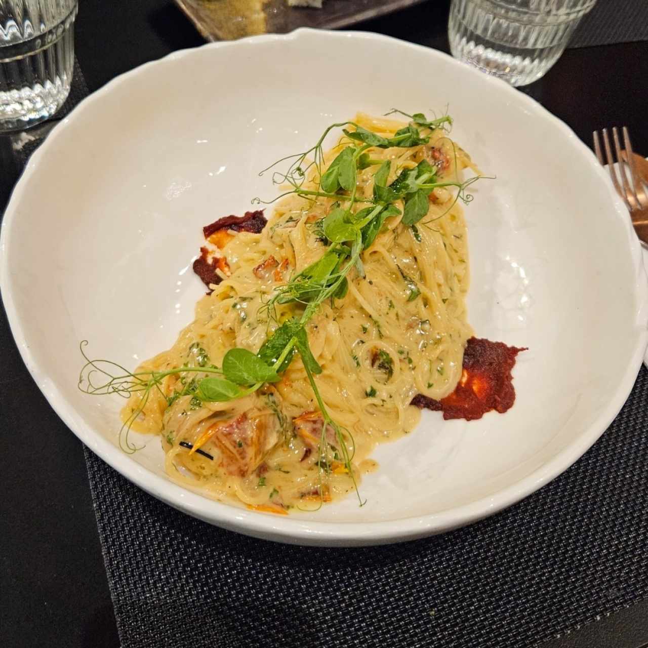 Vermicelli Aglio, olio e gamberi