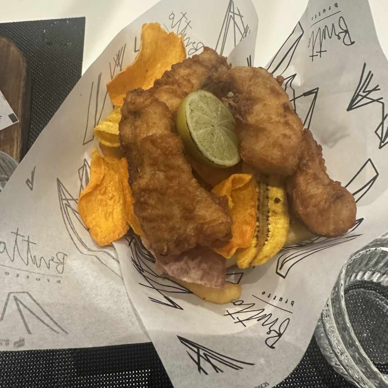 FISH, CHIPS AND MORE CHIPS