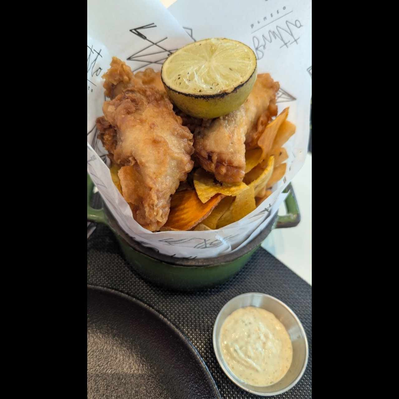 FISH, CHIPS AND MORE CHIPS
