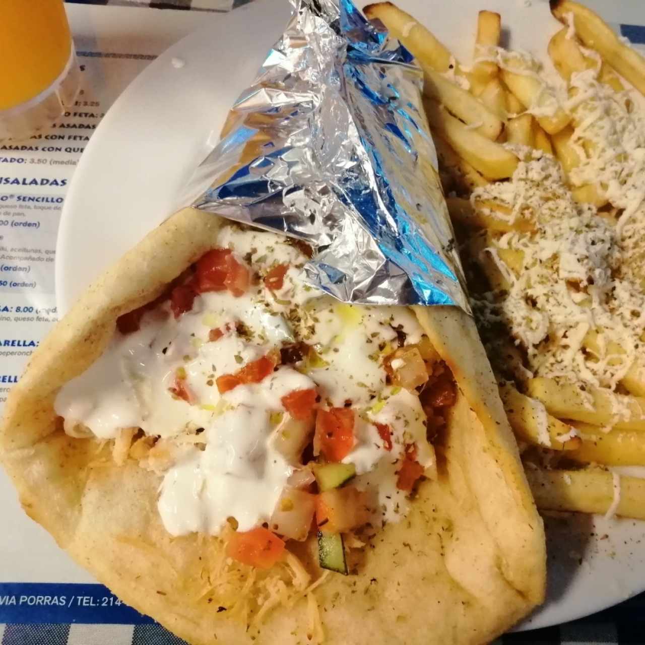 gyros de pollo