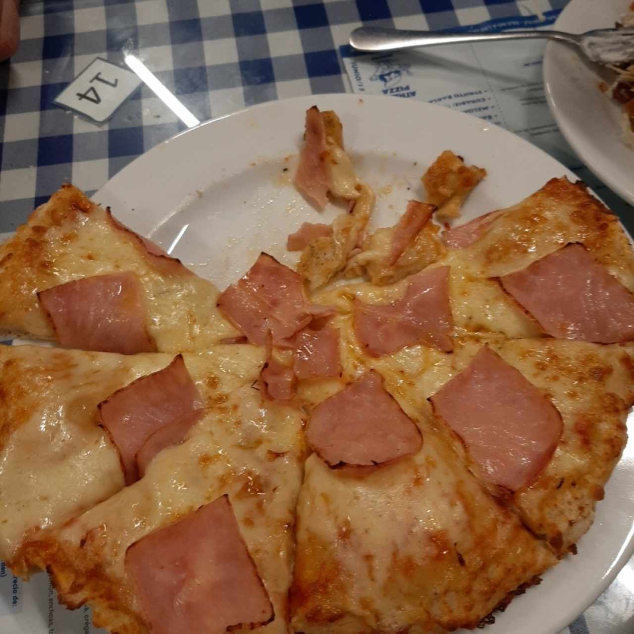 pizza de jamón 