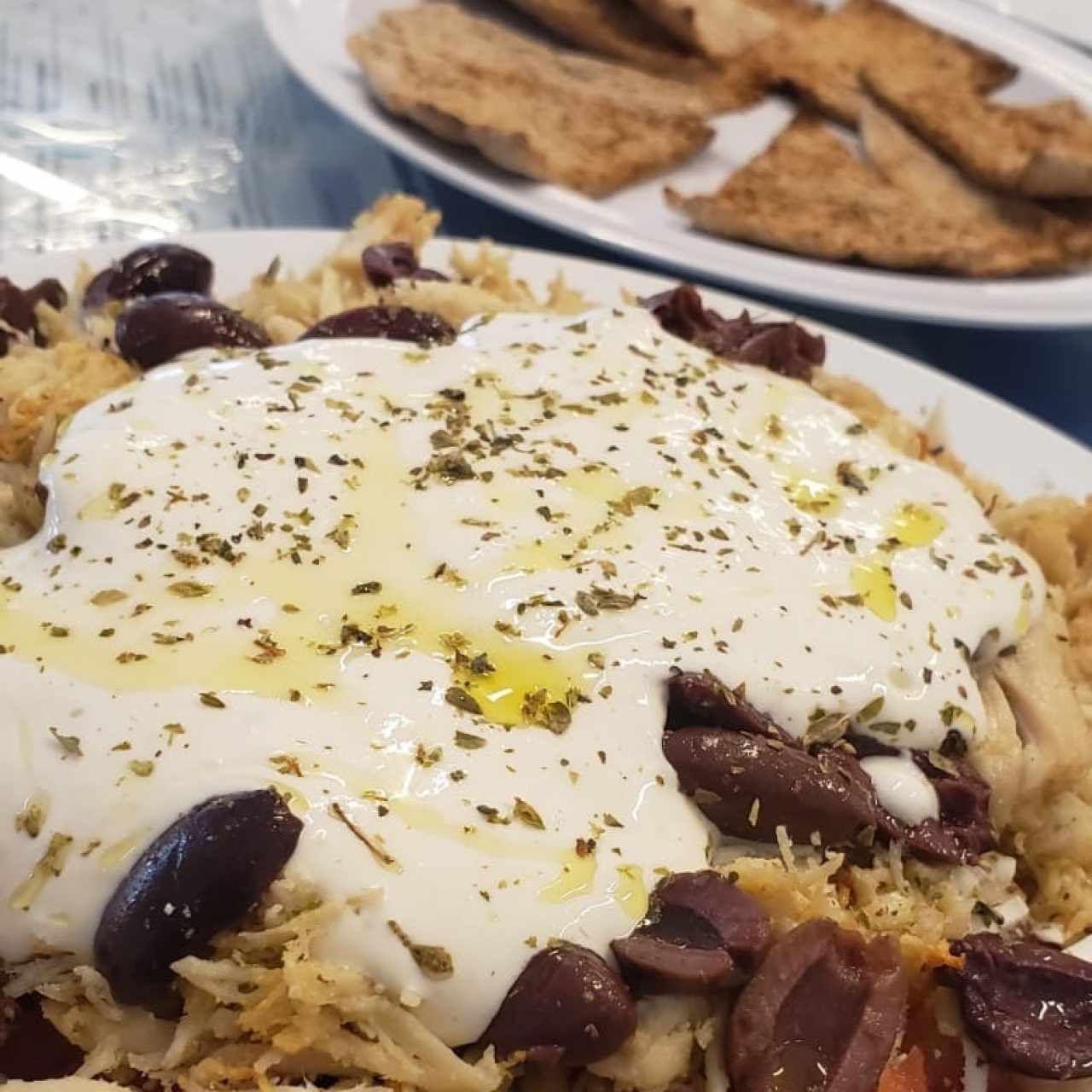 lapdosomo de pollo con pan pita integral