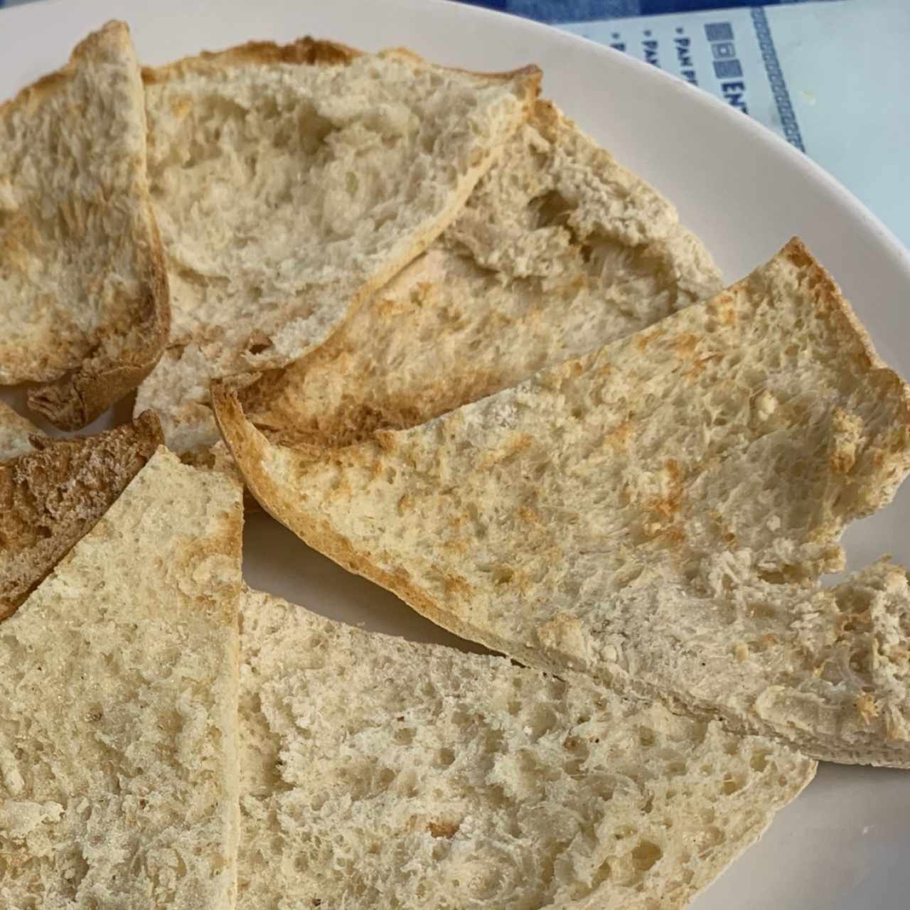 Pan pita blanco. 