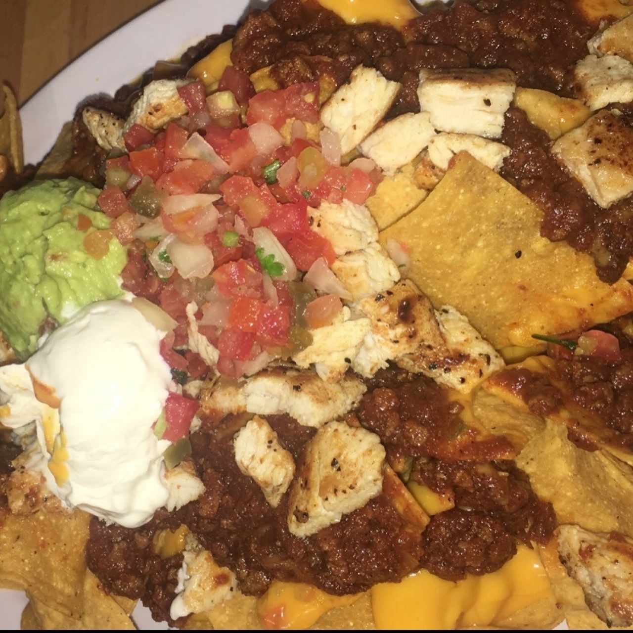 Nachos Chili y Pollo