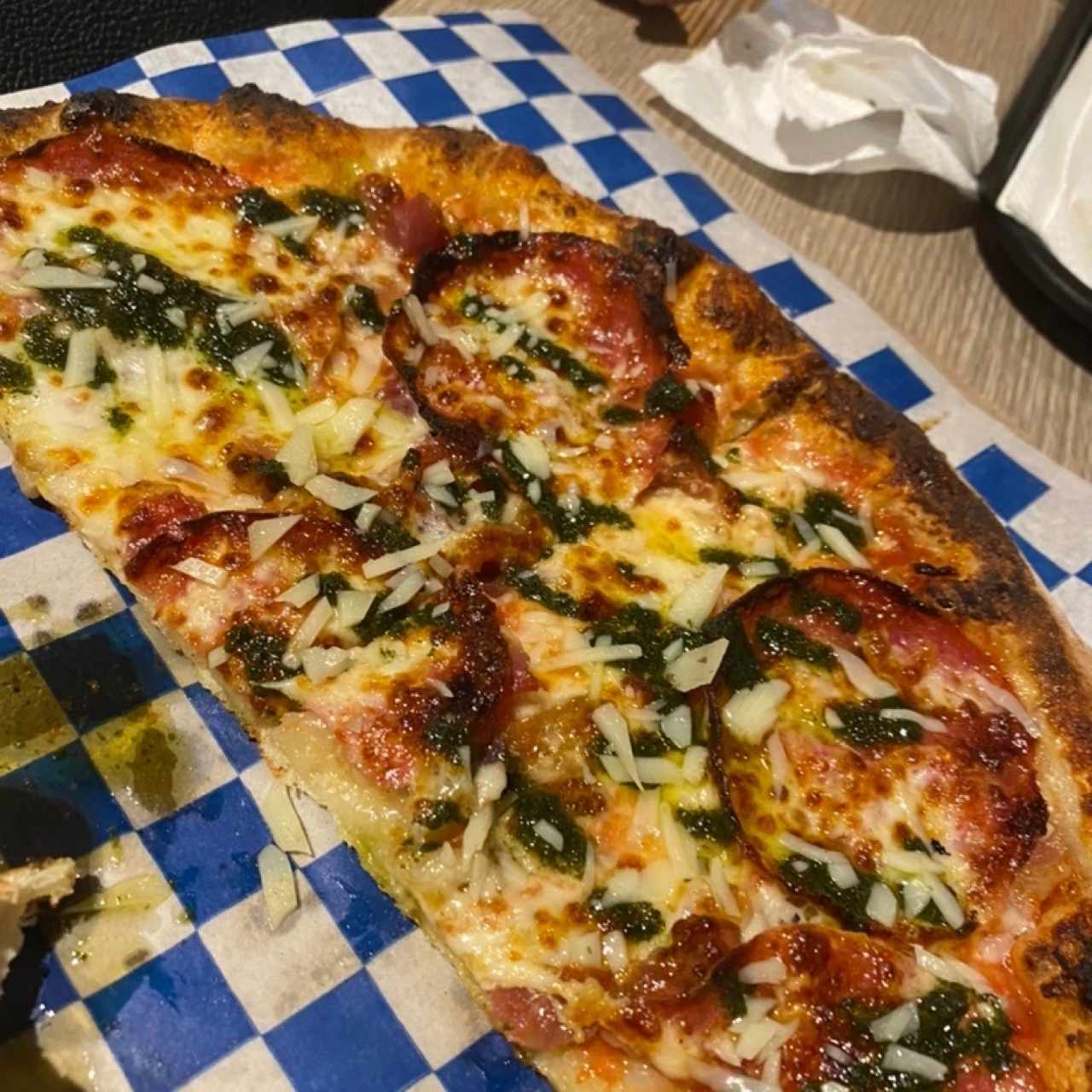 Pizzas - Salchichón - Pesto