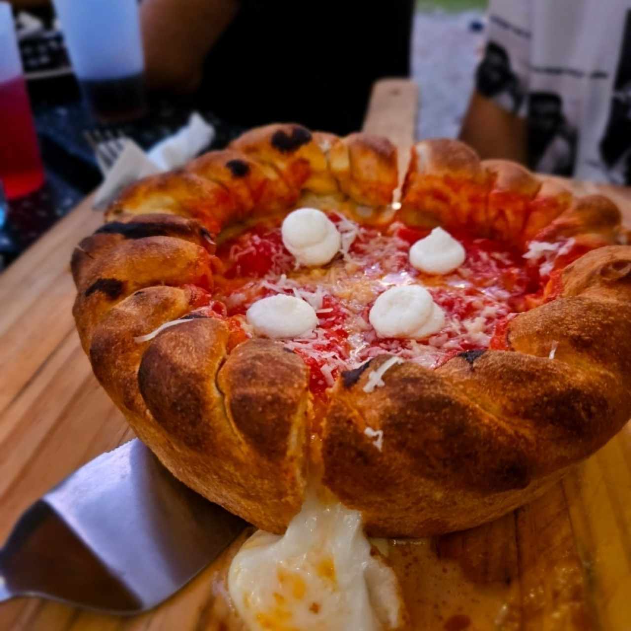 deep dish pizza