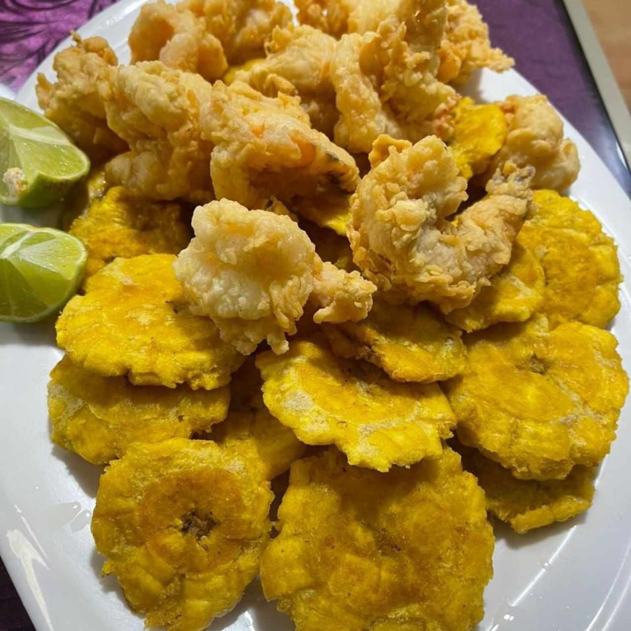 Mariscos - Camarones apanados