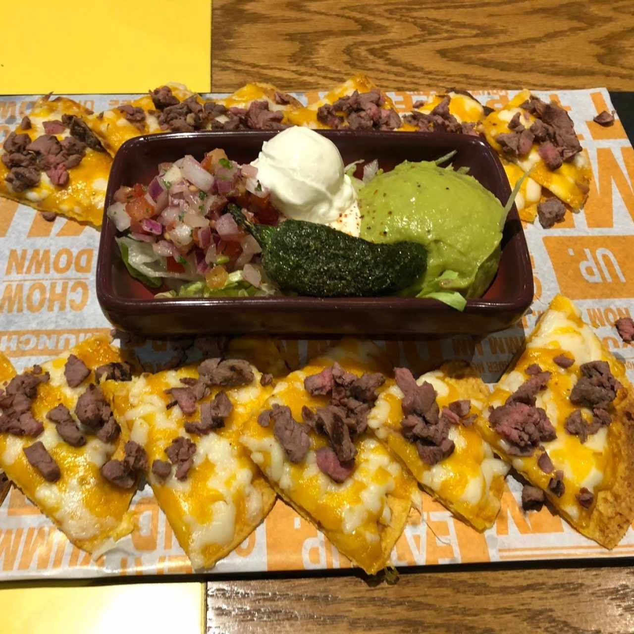 Nachos de carne