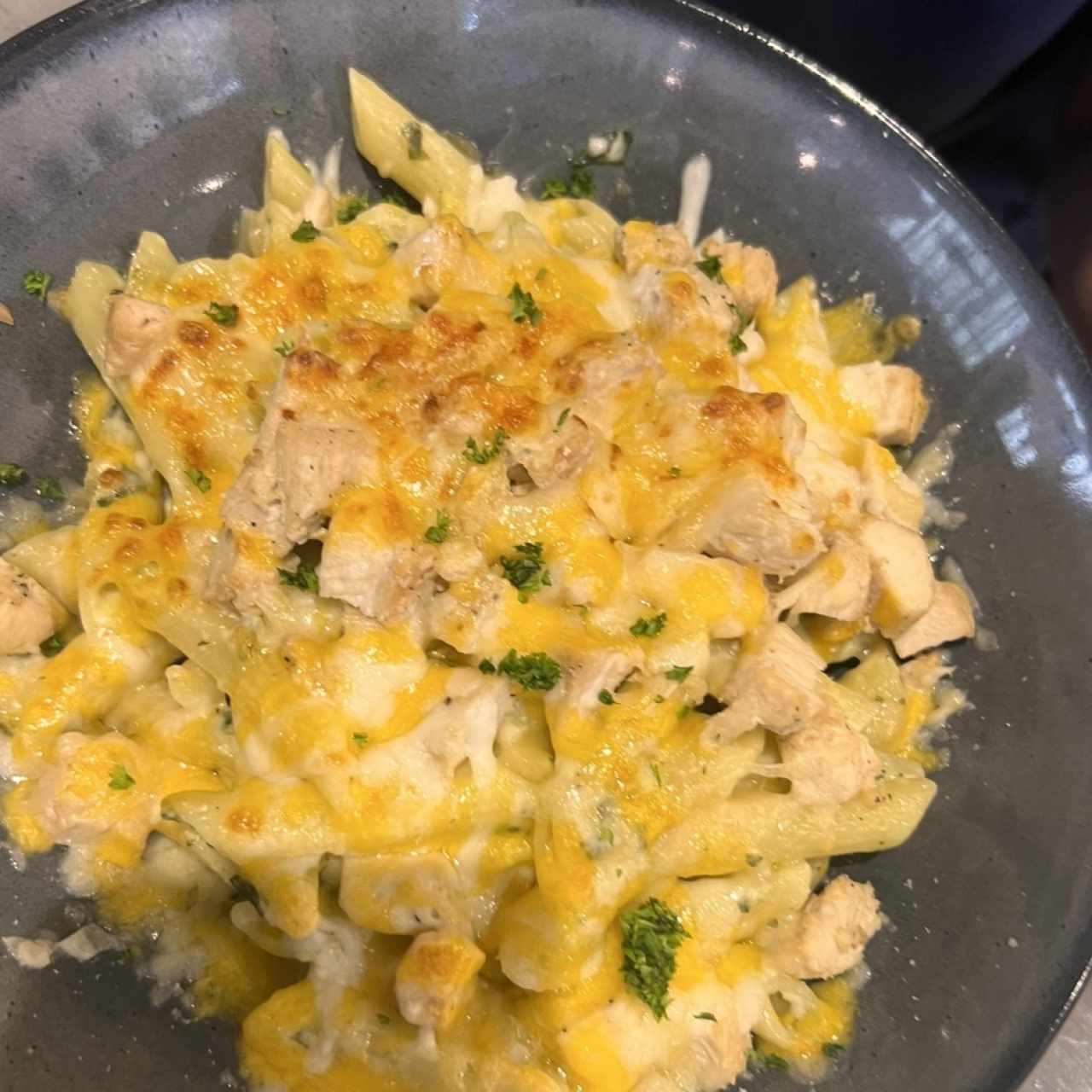 Grilled Chicken & Spinach Alfredo Bowl