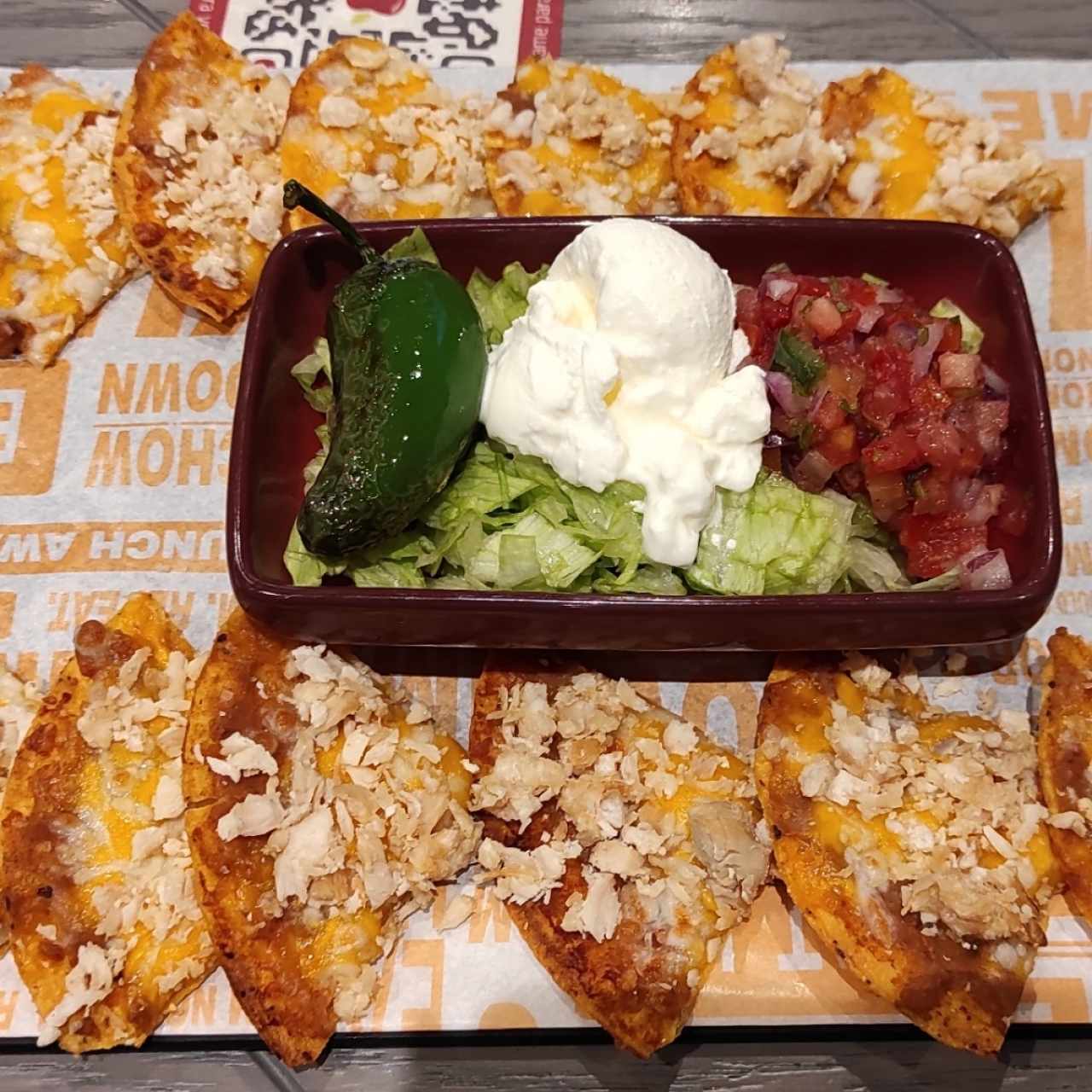 nachos con pollo 