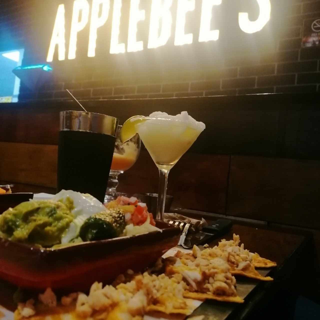 Nachos y margarita